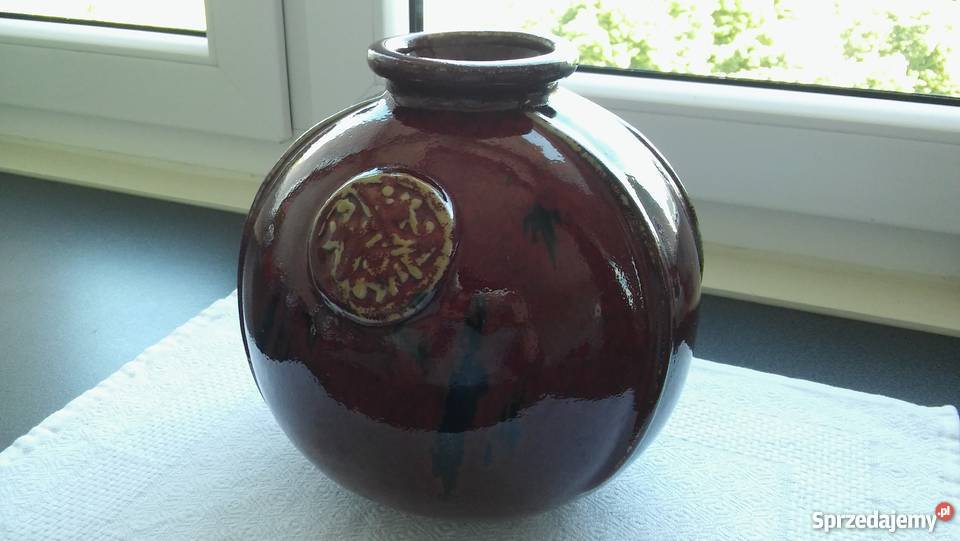 Duży chiński wazon ceramika etno ozdoba na