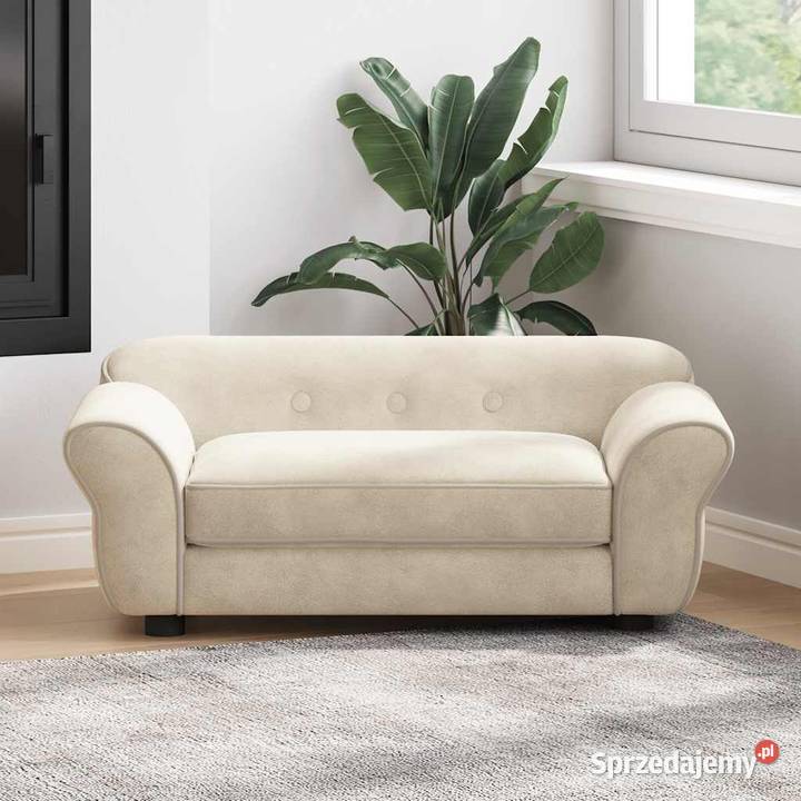vidaXL Sofa psa kremowa 72x45x30