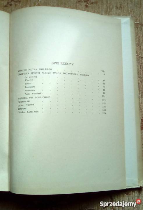 OPOWIEŚCI Aleksander PUSZKIN Proza i poezja