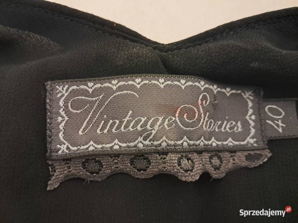 Sukienka wizytowa czarna Vintage Stories 40 do małopolskie Kraków sprzedam