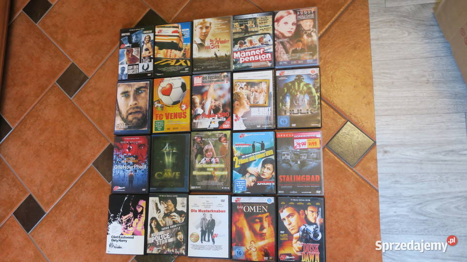 Filmy na płytach DVD 20 sztuk Piotrowice sprzedam