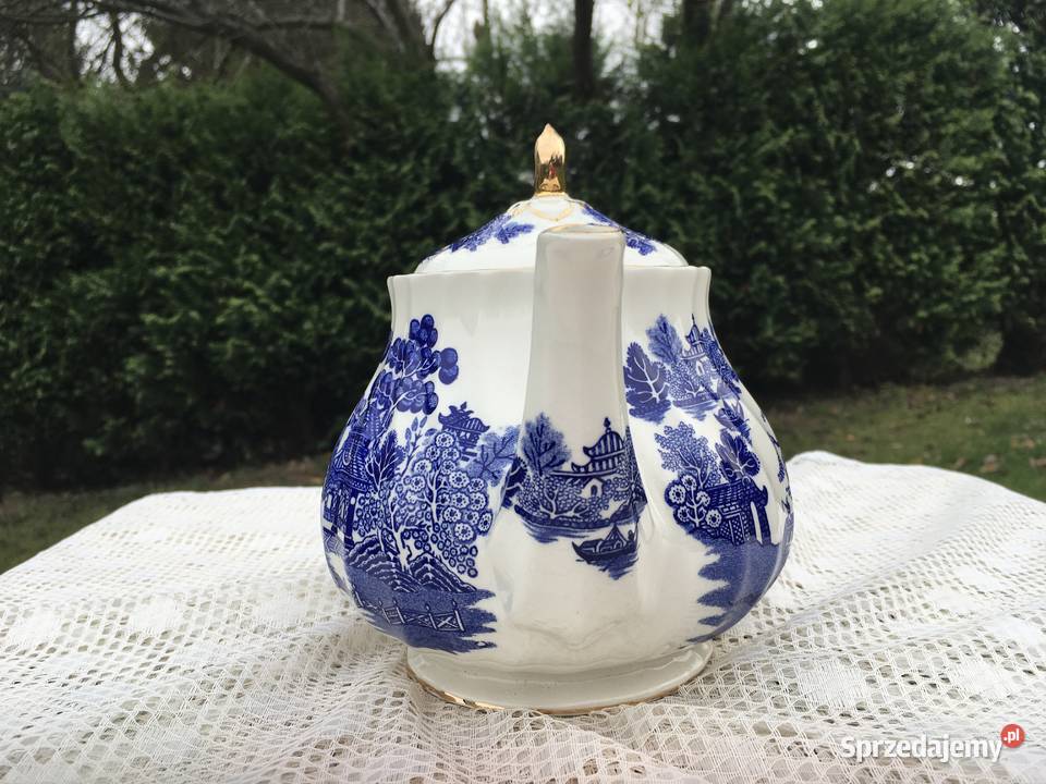 Czajnik Sadler Blue Willow Vintage Anglia Porcelana i szkło sprzedam