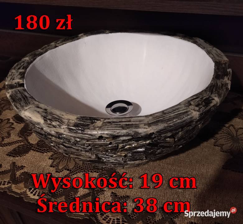 82 Oryginalna umywalka z kamienia naturalnego Długołęka-Świerkla