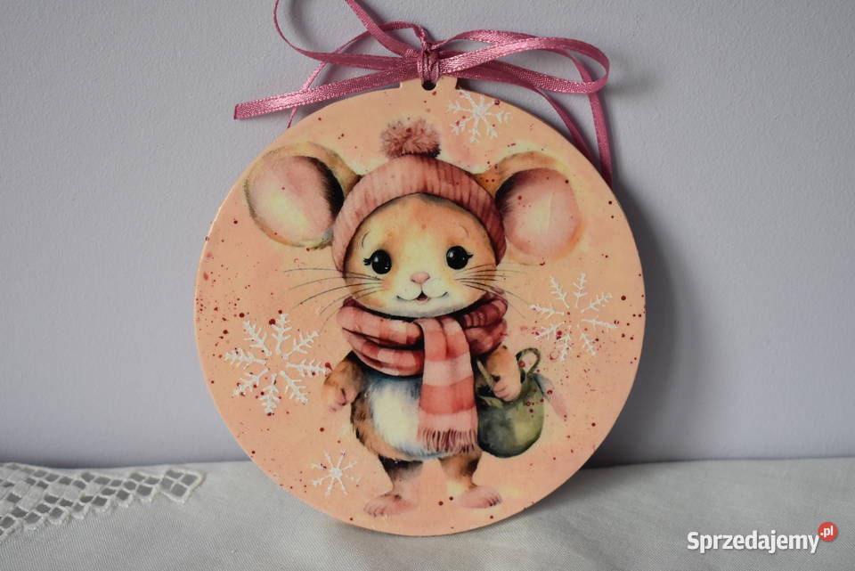 Świąteczna zawieszka decoupage dekoracja prezent Warszawa sprzedam