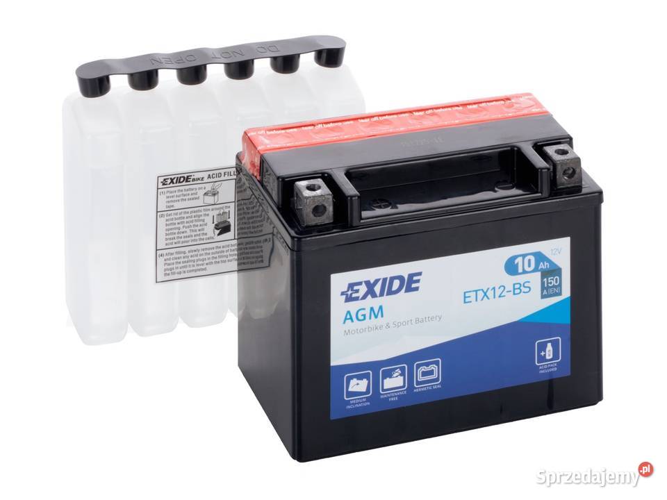 Akumulator motocyklowy EXIDE 12V10Ah YTX12BS Pruszków sprzedam
