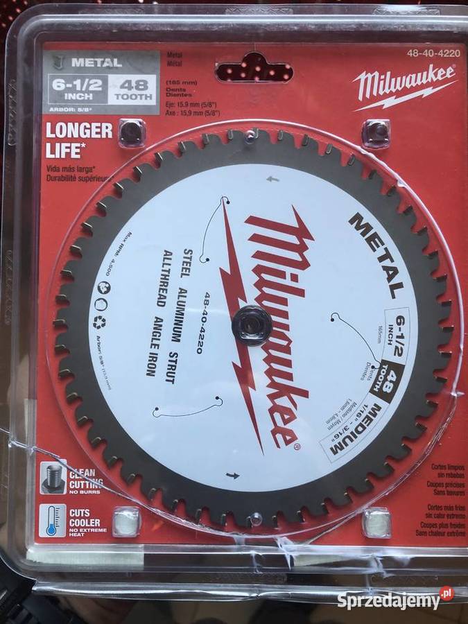 Tarcza pilarska do metalu 165x1587 mm 48 Bytom