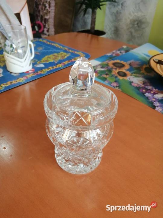 Cukiernica kryształowa z czasów PRL kujawsko-pomorskie Brodnica sprzedam