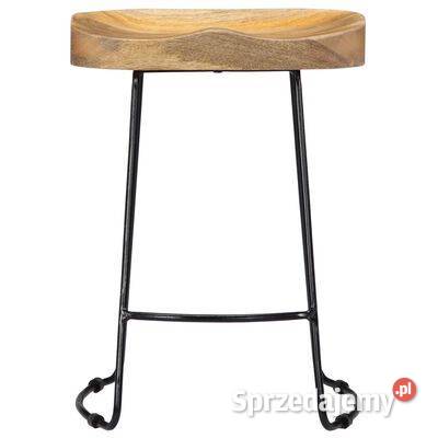 vidaXL Stołki barowe Gavin 2 lite drewno Stołki i taborety