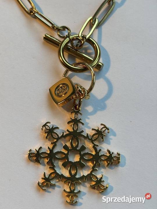 Naszyjnik z charms Chanel pozłacane kujawsko-pomorskie Bydgoszcz sprzedam