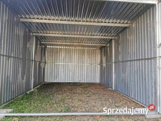 Garaż blaszany 3x5 2 gatunek jednospadowy brama