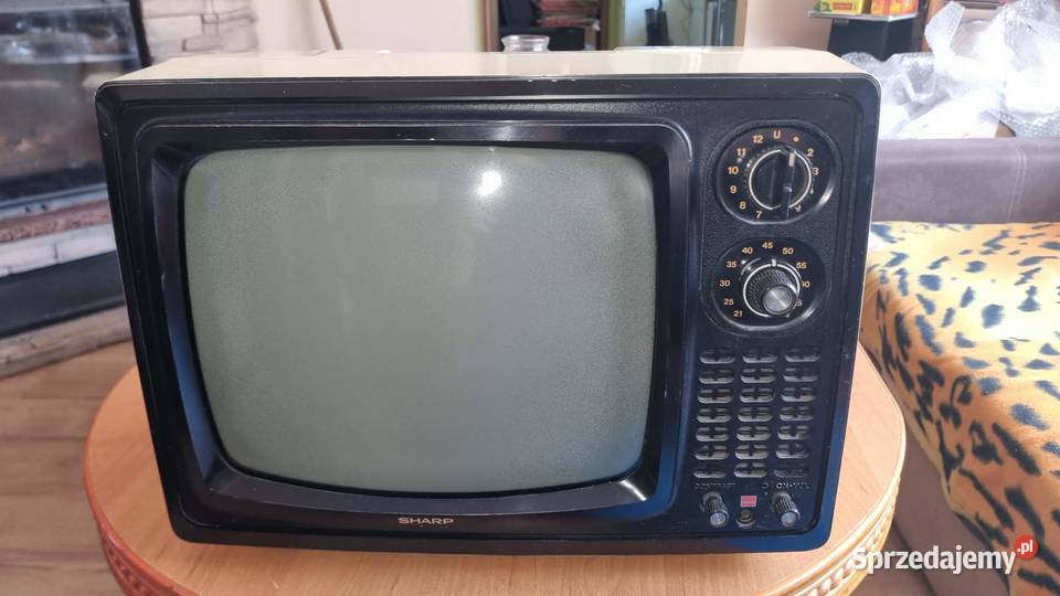 Zabytkowy telewizor Sharp 12P32G 12 Vintage 12cale Warta sprzedam