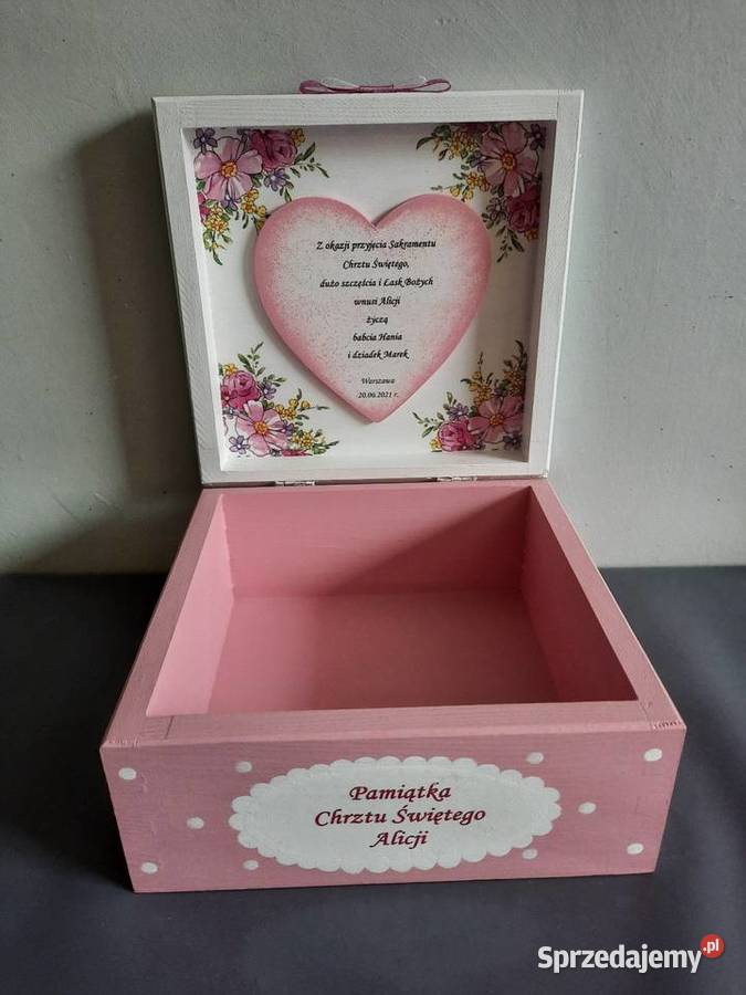 Szkatułka dziewczynki z imieniem handmade opolskie Kędzierzyn-Koźle