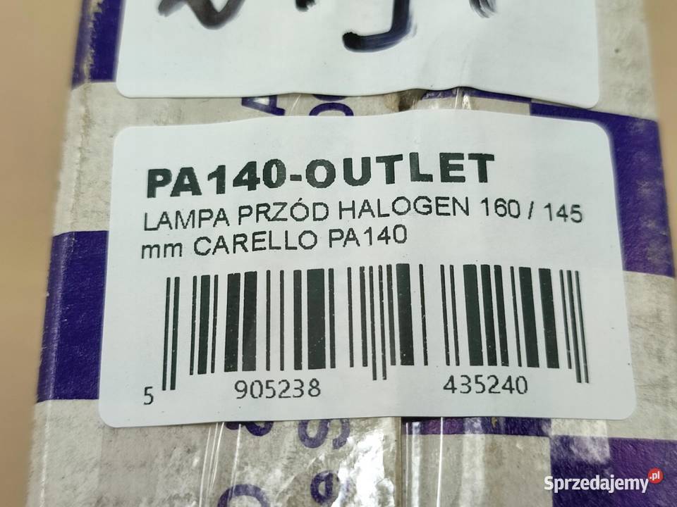 LAMPA PRZÓD HALOGEN 160 145mm CARELLO PA140 sprzedam