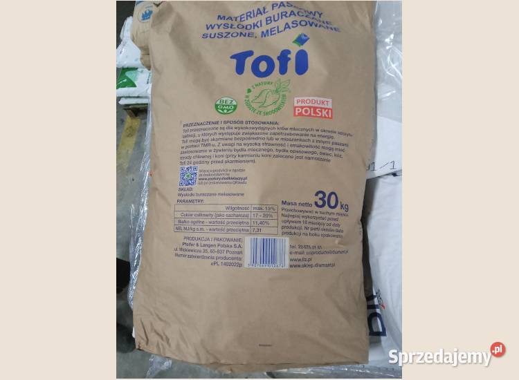 wysłodki melasowane Tofi 24 tony Izbica Kujawska