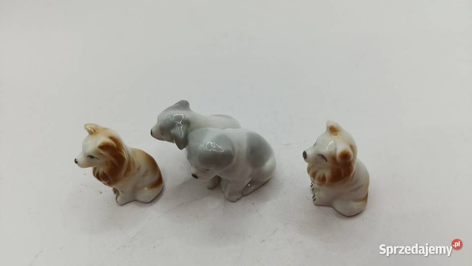 Figurka ozdoba malutkie pieski kolekcja Zamość