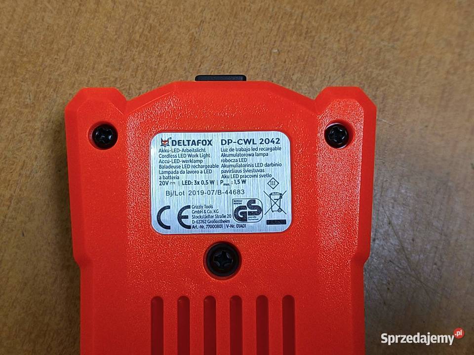 Lampa Robocza LED Deltafox DPCWL 2042 20V Elbląg sprzedam