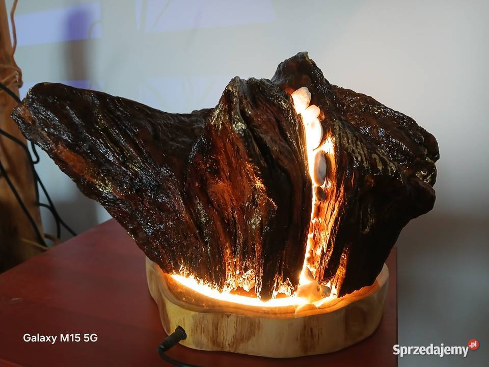 Lampa z korzenia dębu LED Skawina sprzedam