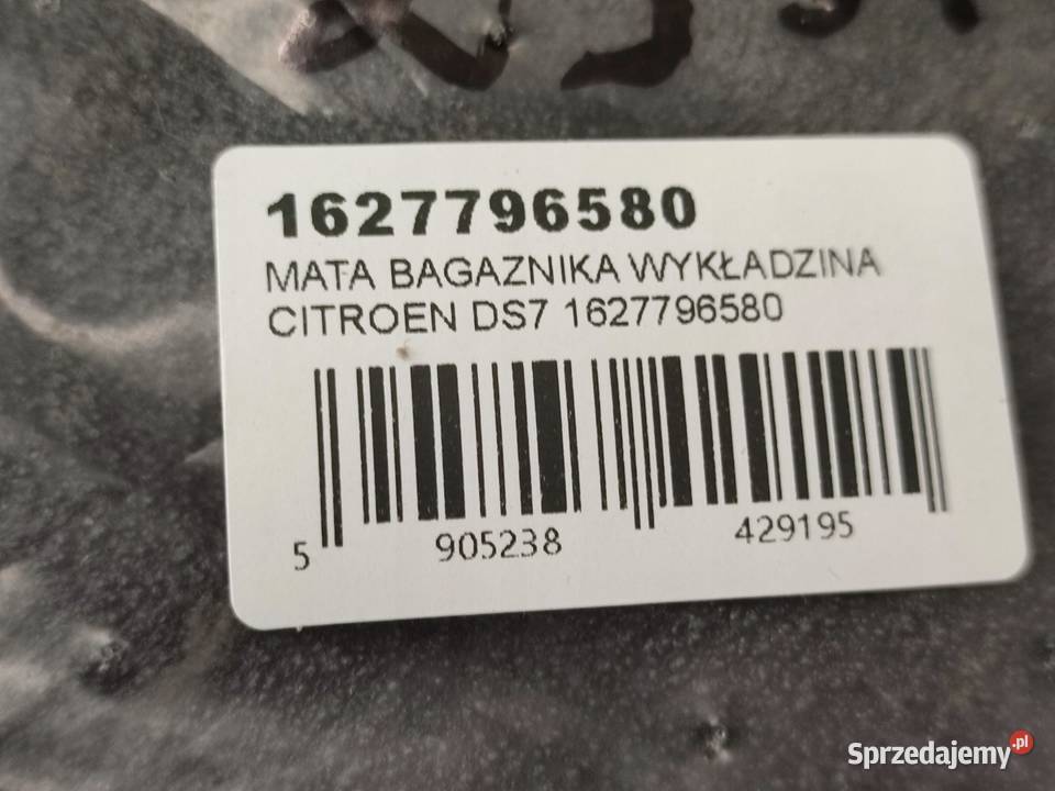 MATA BAGAŻNIKA WYKŁADZINA DS 7 20172022 lubelskie sprzedam