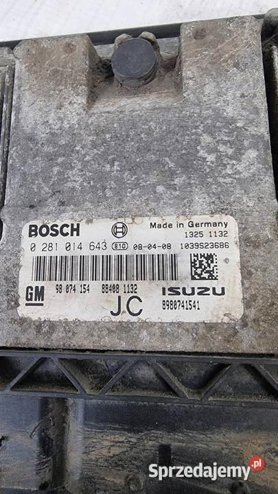 KOMPUTER SILNIKA OPEL ASTRA H III 17 CDTI osobowe Komputery