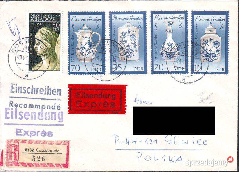 Kop z koresp Filat NRD Polska 1989 Gliwice sprzedam