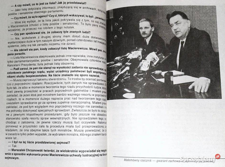 Olszewski Przerwana premiera R Januszewski J Chełm