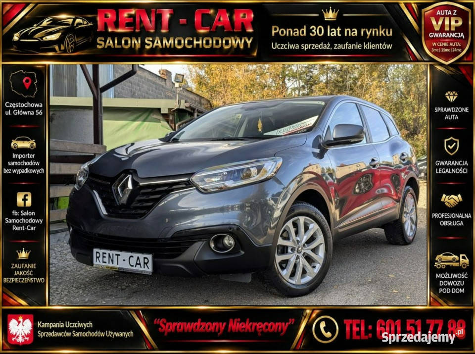 Renault Kadjar 12i130OPŁACONY Bezwypadkowy92000 SUV