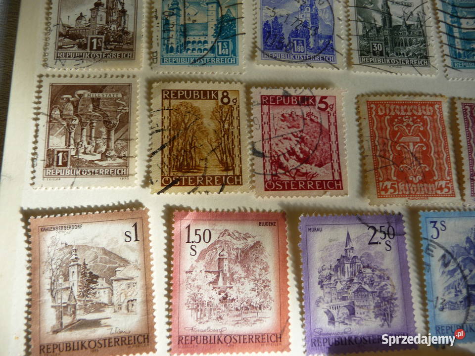 Zestaw starych znaczków AUSTRIA Filatelistyka Bukowno