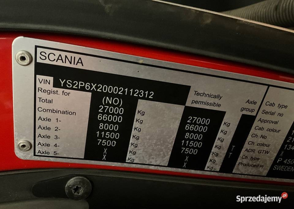 Smieciarka Geensik Norba Eur 6 Scania P450 Warszawa