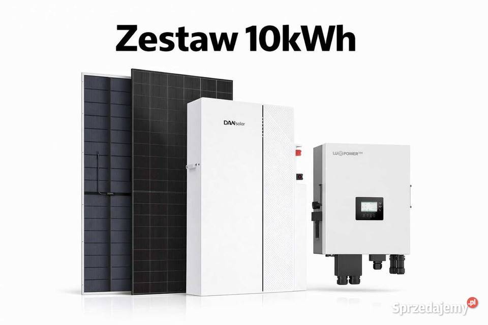 Zestaw budżetowy 10kWh LV panele inwerter 3 fazy sprzedam