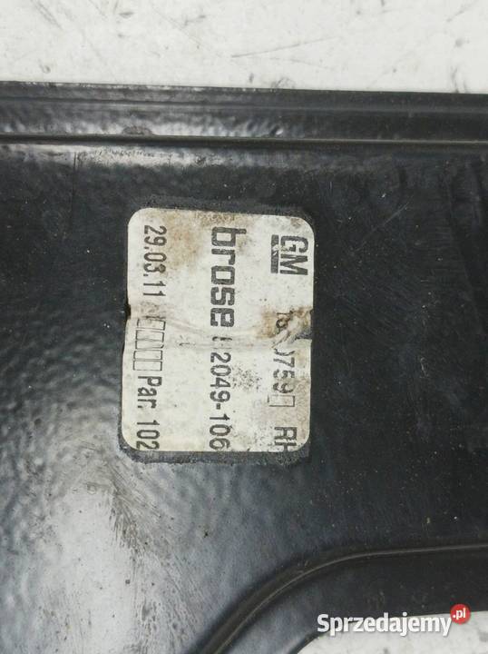 MECHANIZM SZYBY PRAWY PRZÓD Opel Astra IV 2009 świętokrzyskie