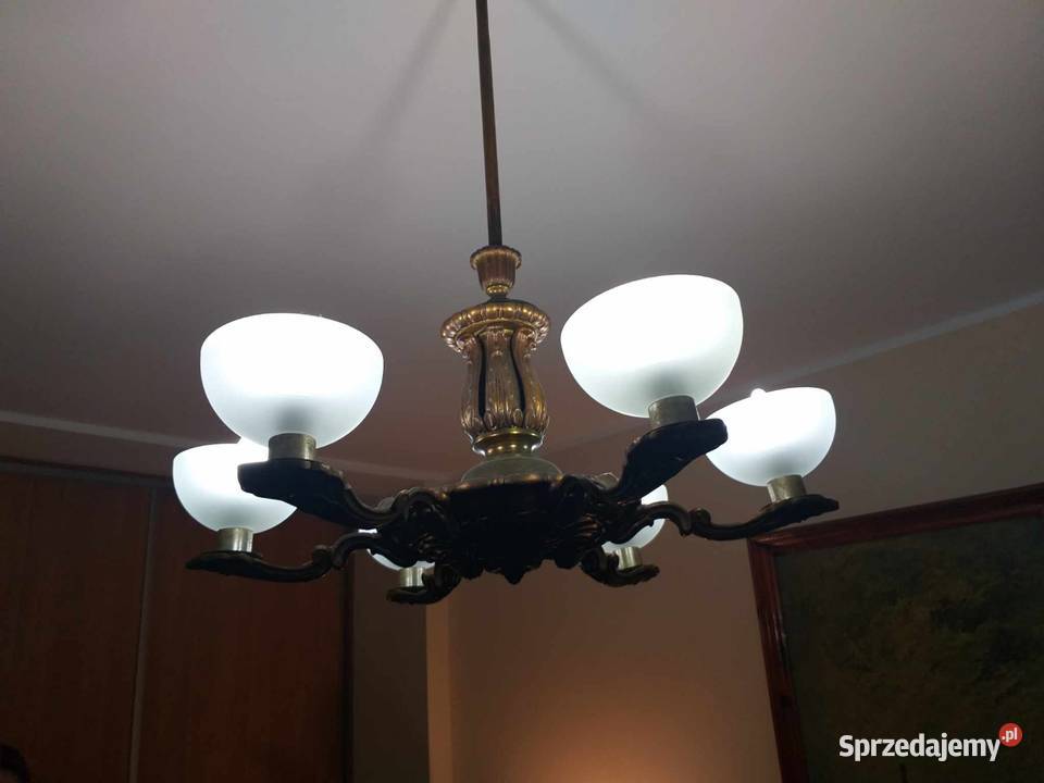 Żyrandol z brązu Warszawa