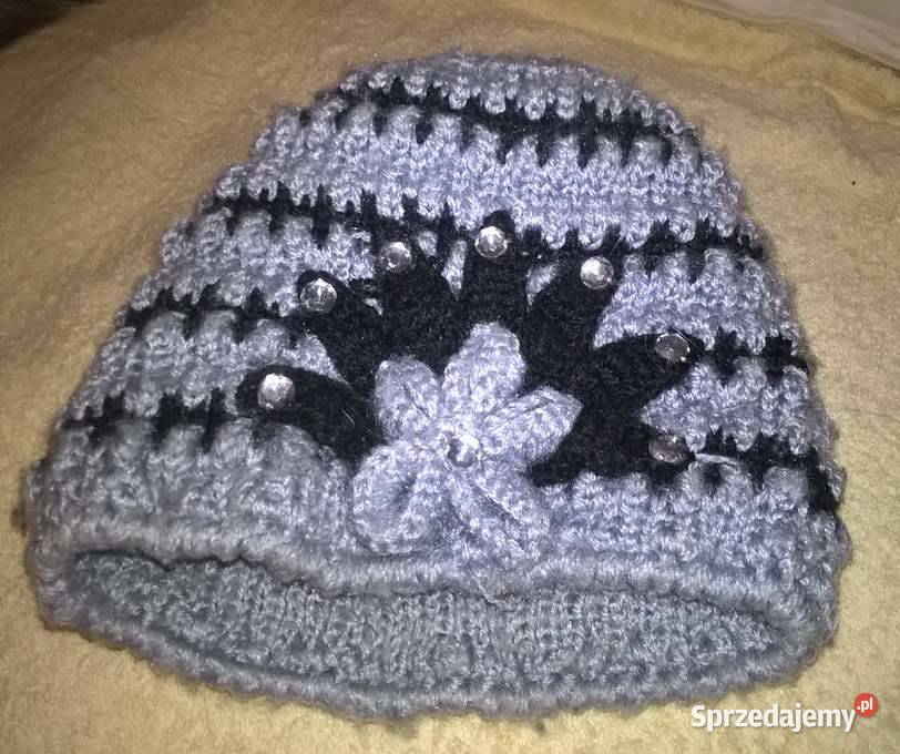 Czapka Wełniana z Kryształkami
