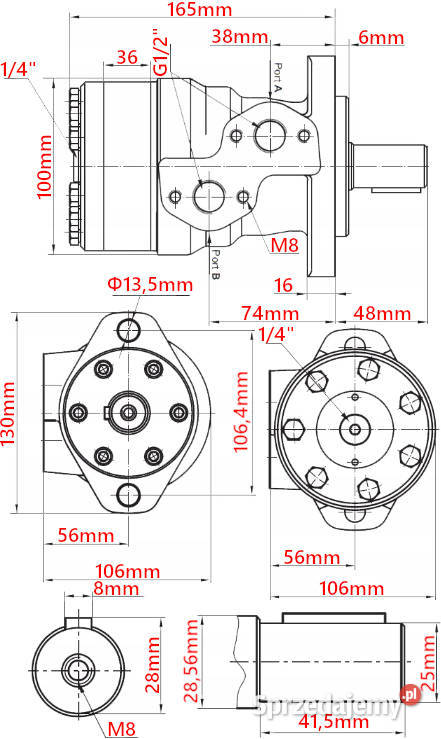 Silnik Hydrauliczny BMR SMP OMP 200 3 ALSG2 GR2 sprzedam