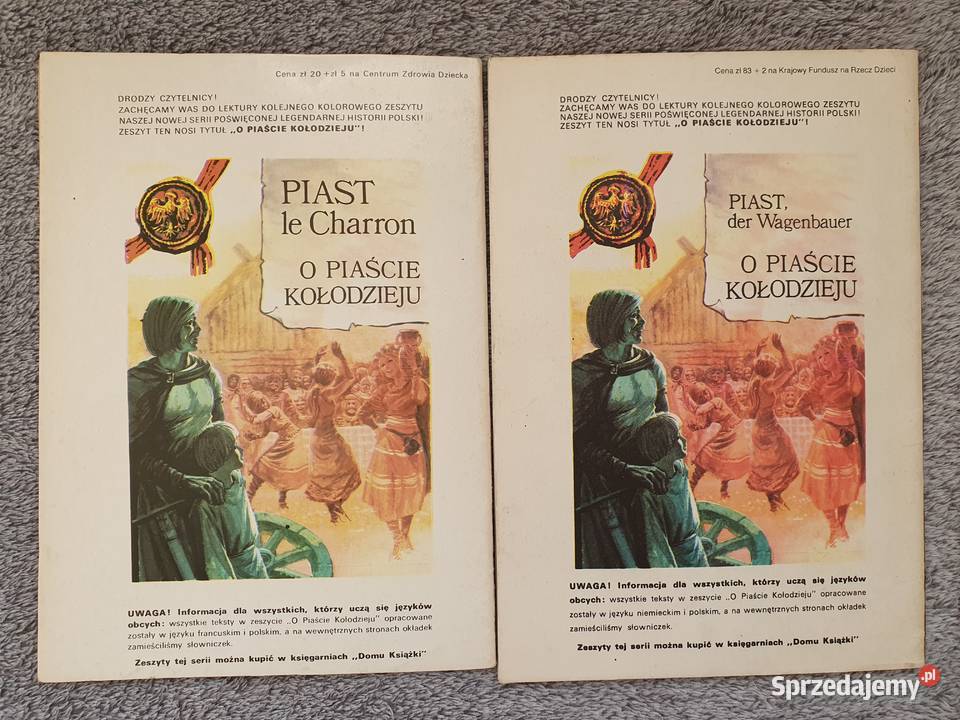 Opowieść o Popielu i Myszach zestaw 2 komiksów Polskie Gdynia