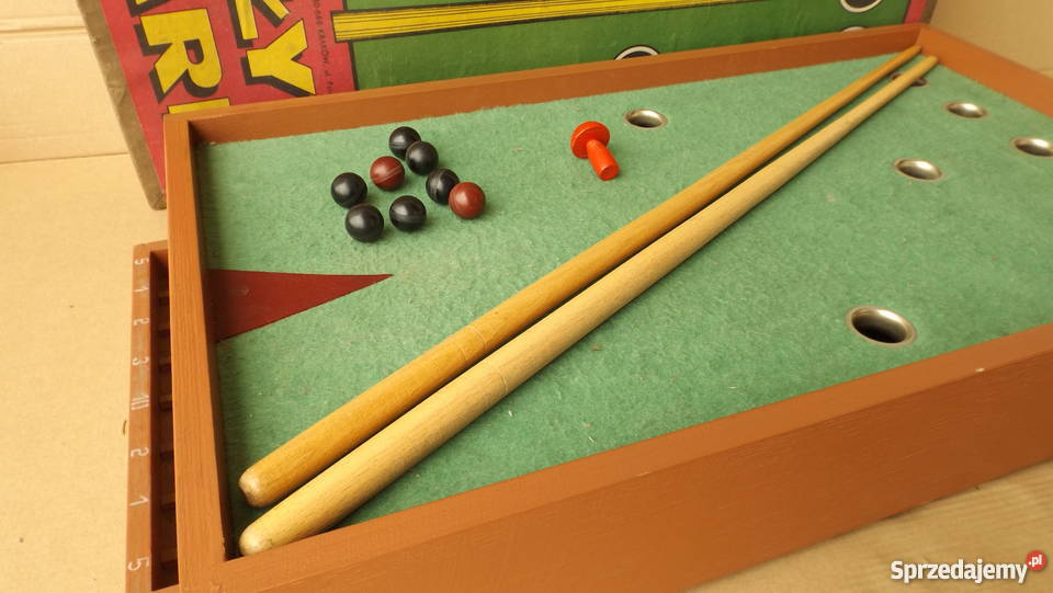 Stara Gra Mały Bilard z Prlu kompletna Grodziczno