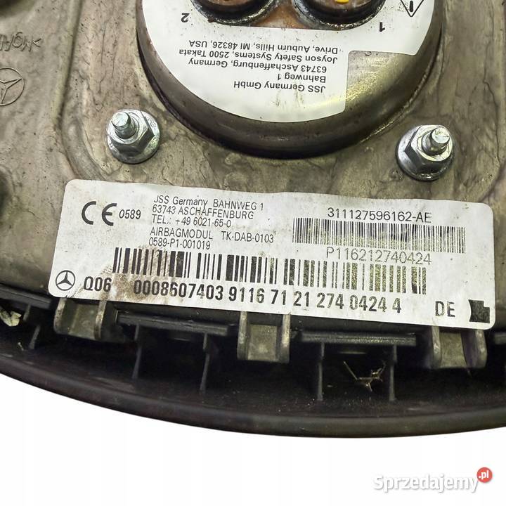 Poduszka powietrzna Kierowcy MercedesBenz A W169 Barłogi sprzedam