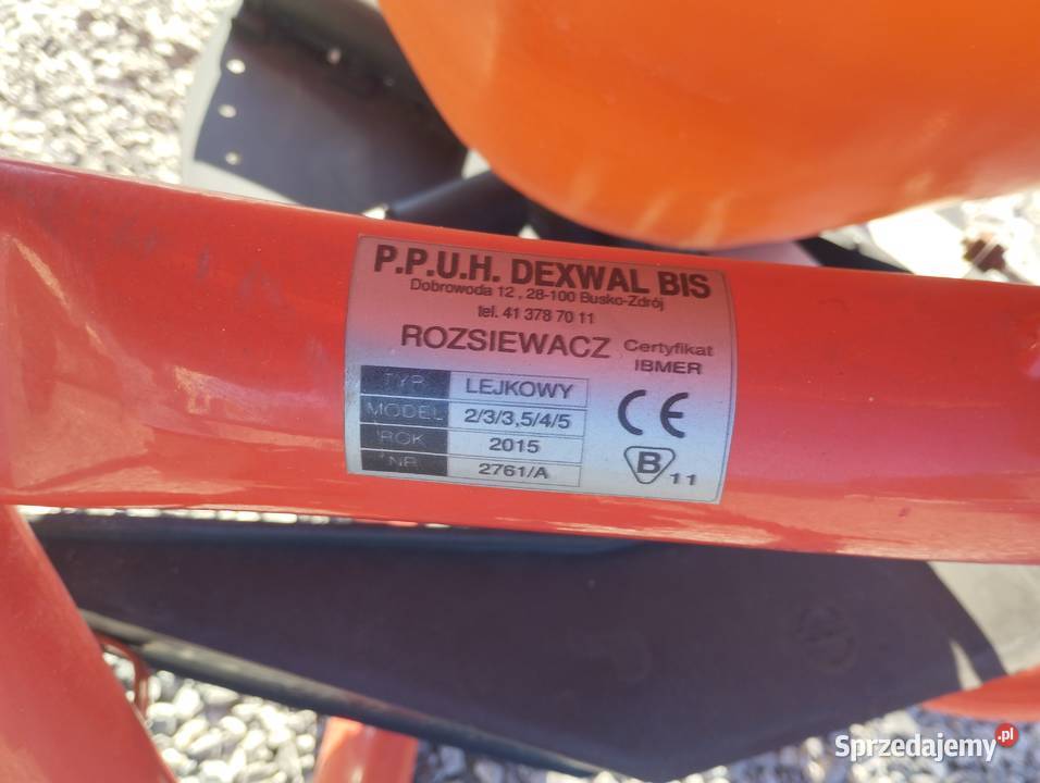 Rozsiewacz nawozu DEXWAL Radom sprzedam