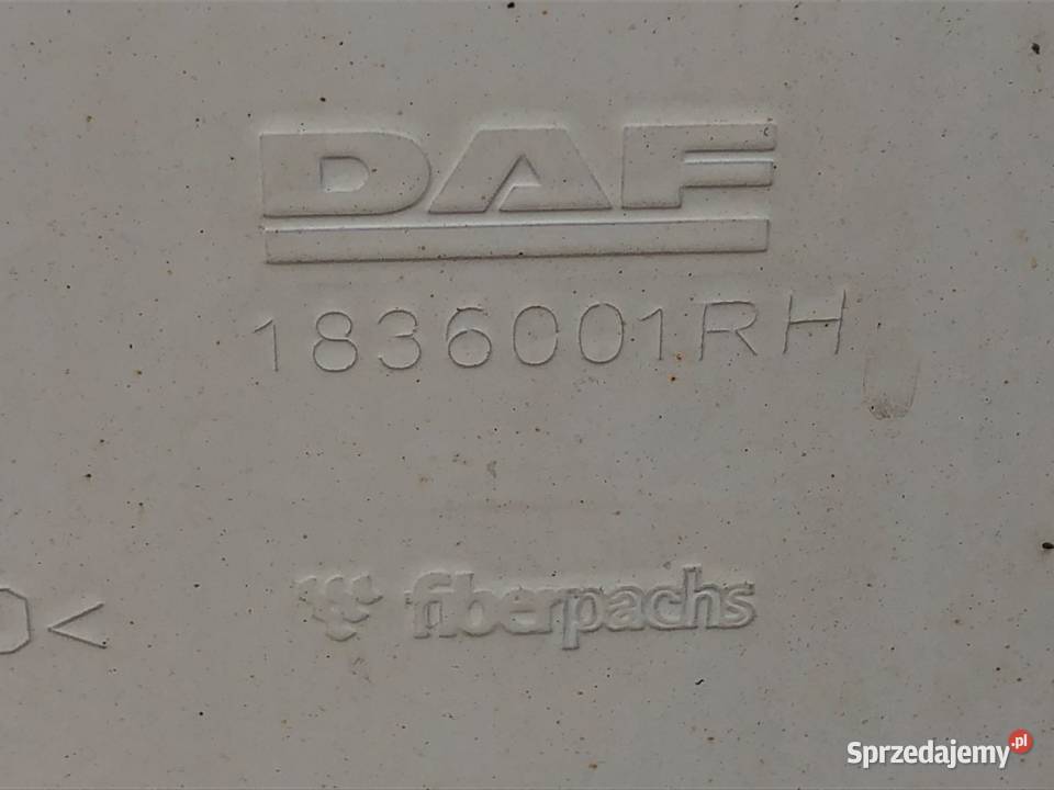 OWIEWKA KABINY PRAWA DAF XF 1836001 ciężarowe podkarpackie