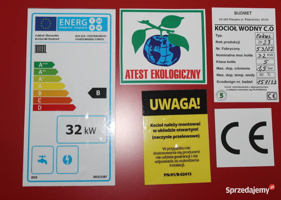 PIEC 32 kW do 300 m2 UniwersumEKO KOCIOŁ Piece Piotrków Kujawski