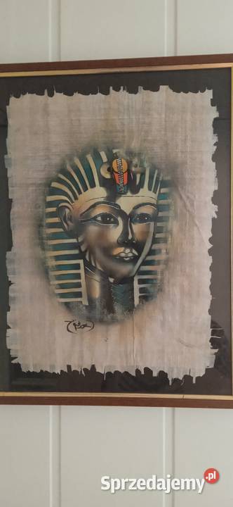 Dwa papirusy egipskie i jedena kolorowa mozaika zachodniopomorskie Szczecin sprzedam