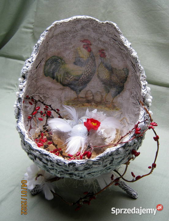Wielkie jajo Wielkanocne z wypełnieniem Wyposażenie wnętrz Kraków