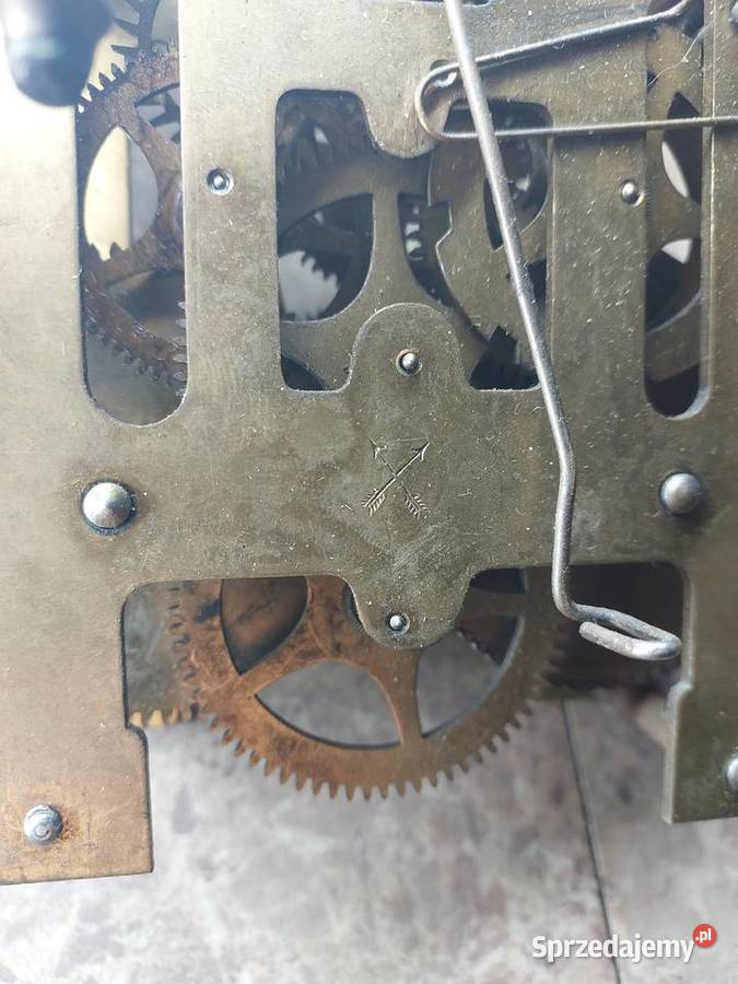 705 Mechanizm starego zegara ściennego HAU Tczew