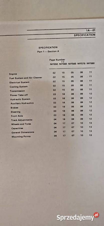 Mam do sprzedania katalog napraw i części do Nowa Góra