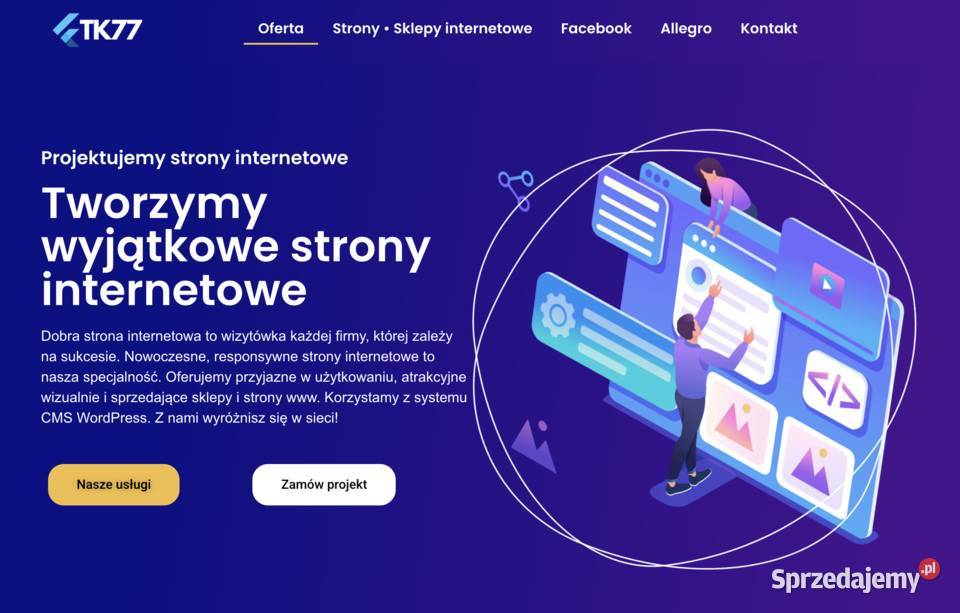 Nowoczesna strona WWW WordPress projekt Piła