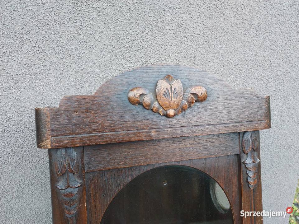 Szafka witrynka z obudowy starego zegara mocna Antyki pomorskie