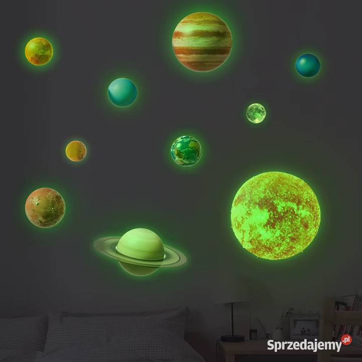 Niebo fluorescencyjne Układ słoneczny 100 gwiazd Płock