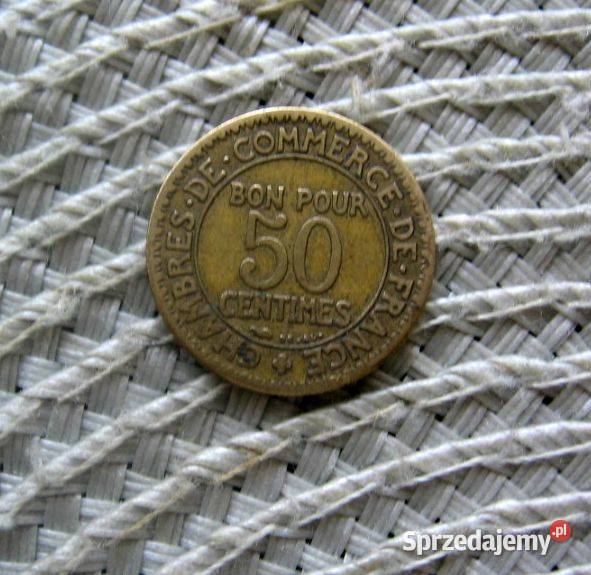Francja 50 Centimes 1923r Bon Pour Kalisz