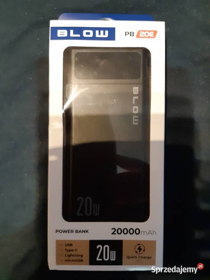 PowerBank Blow 20000mAh 20W Z Wyświetlaczem Le Łódź sprzedam