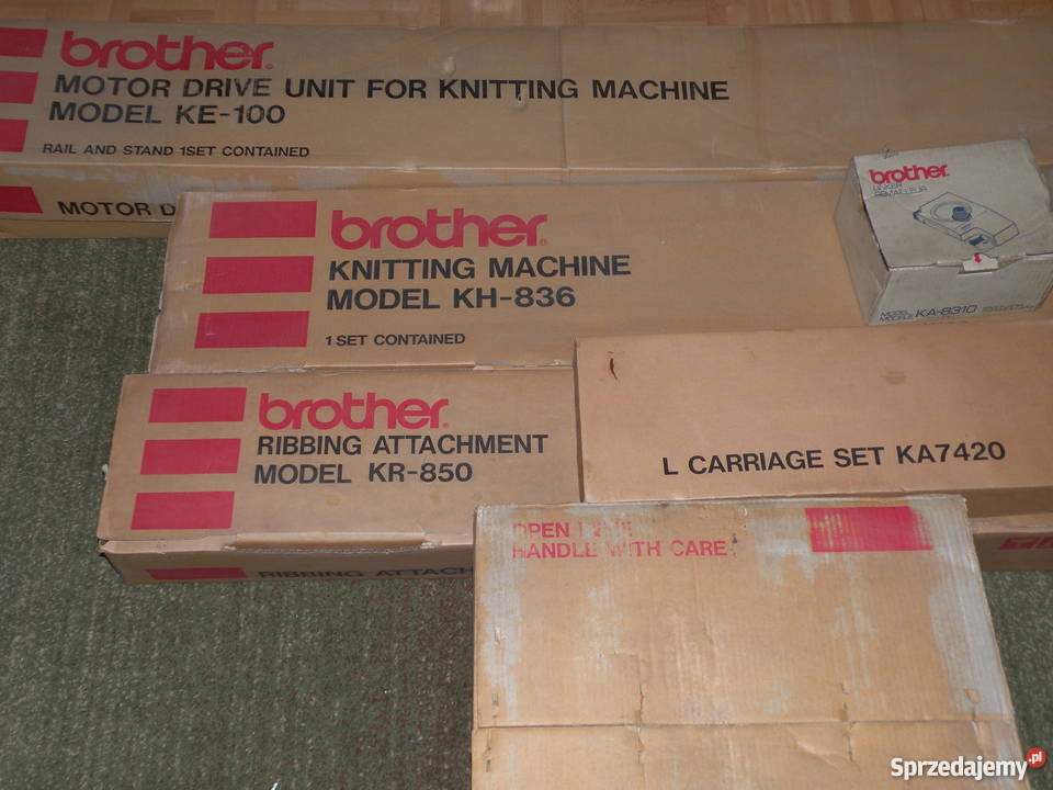 maszyna dziewiarska jap brother z silnikiem Będzin sprzedam