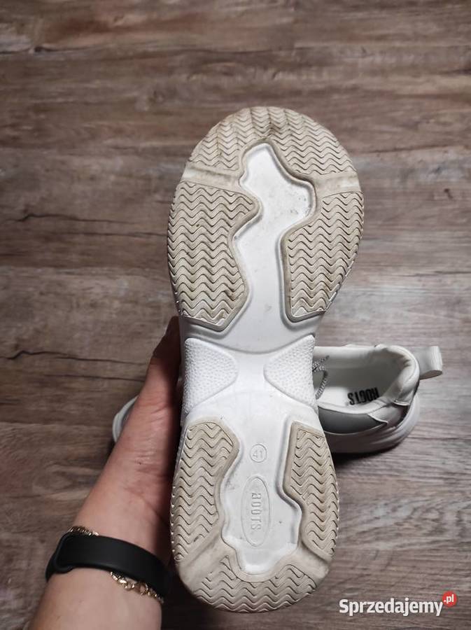 białe sneakersy roots 41 śliczne wygodne nowe skóra ekologiczna Białka